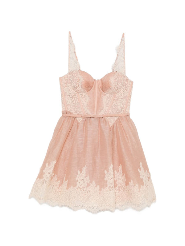 Valiant Silk And Linen Mini Dress