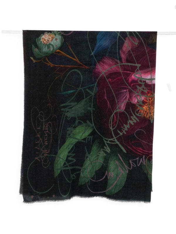 Memento Print Wool Stole