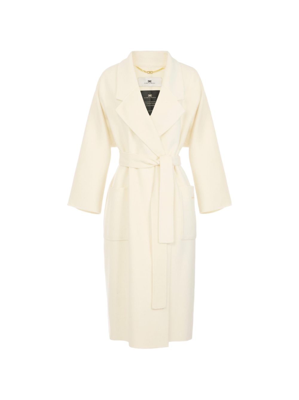 Elisabetta Franchi Coats - WHITE | 0680c19ab0aed915700bb221ec10fc0784dd76eb