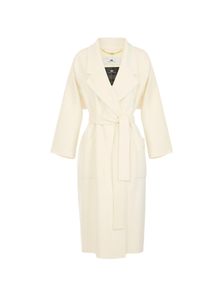 Elisabetta Franchi Coats - WHITE | 0680c19ab0aed915700bb221ec10fc0784dd76eb