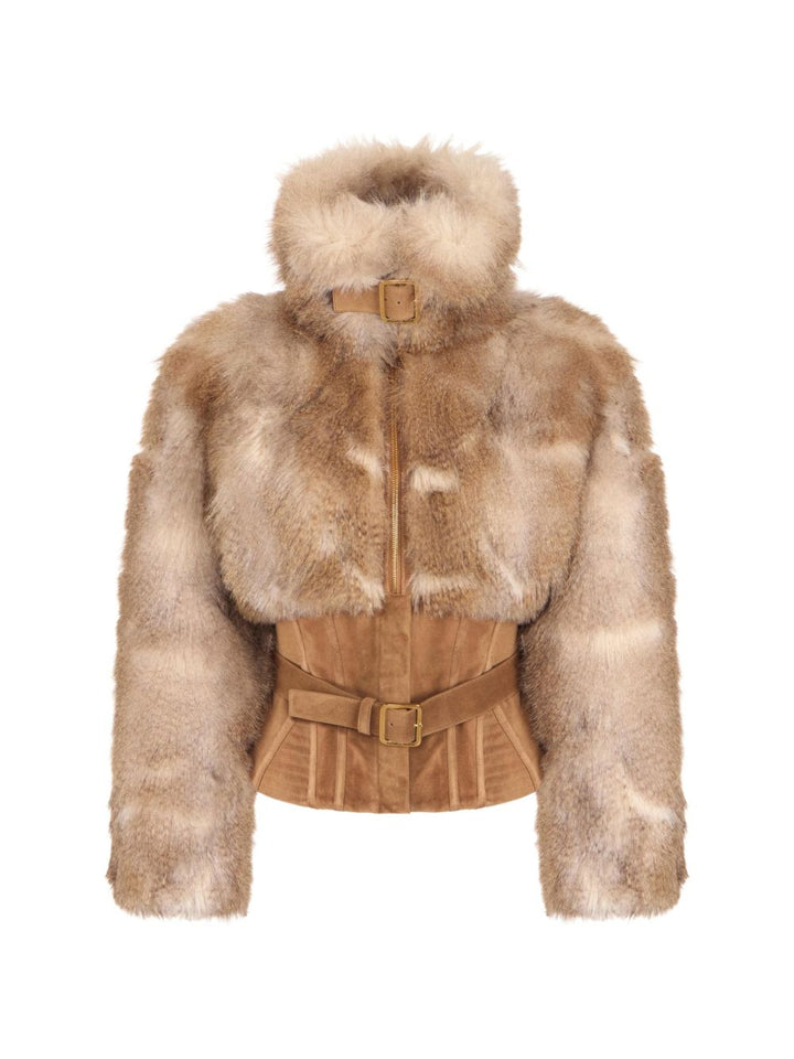 Elisabetta Franchi Jackets - BROWN | 1f8b3b2ff2c75b92028c11eedcc9d436f5f7fb2a
