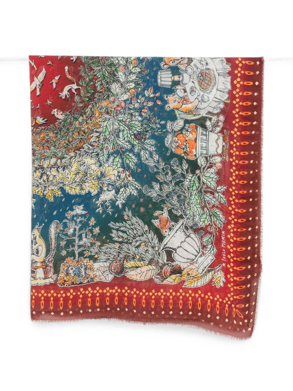 Fall Winter Print Stole