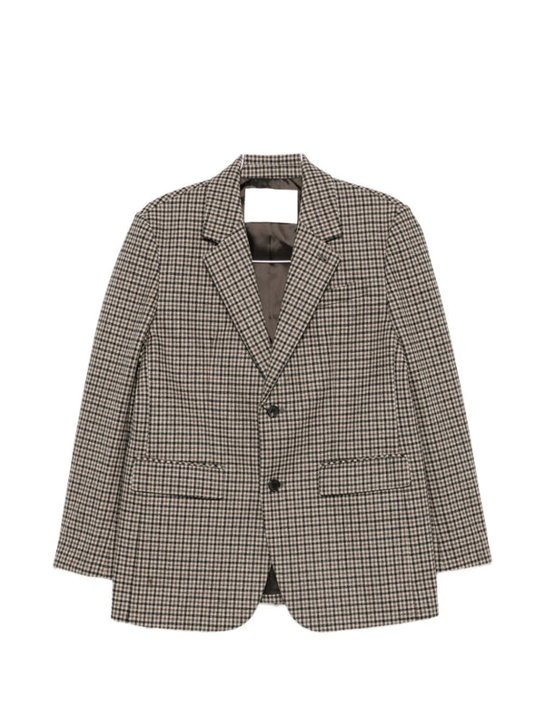 Wool Single-Breasted Blazer Jacket