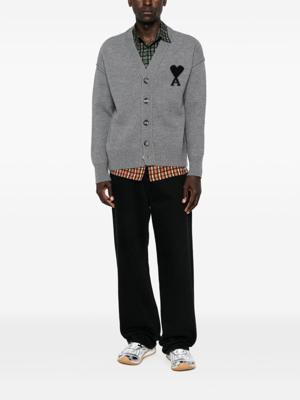 Ami Paris Sweaters - GREY | c159069c7df1ca35fd7b3a7532a60537756aeb14