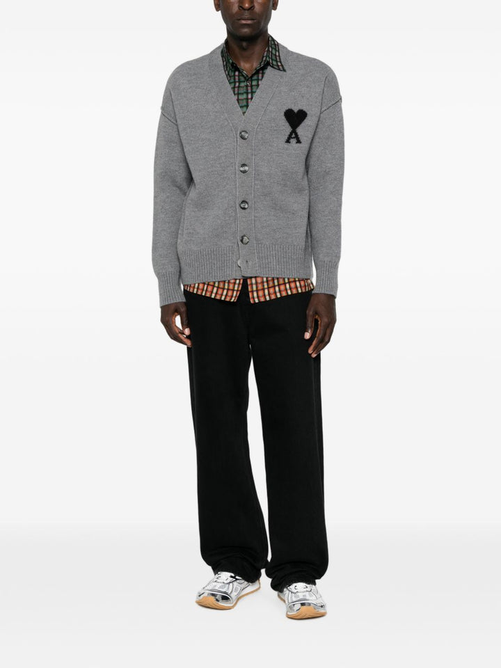 Ami Paris Sweaters - GREY | c159069c7df1ca35fd7b3a7532a60537756aeb14