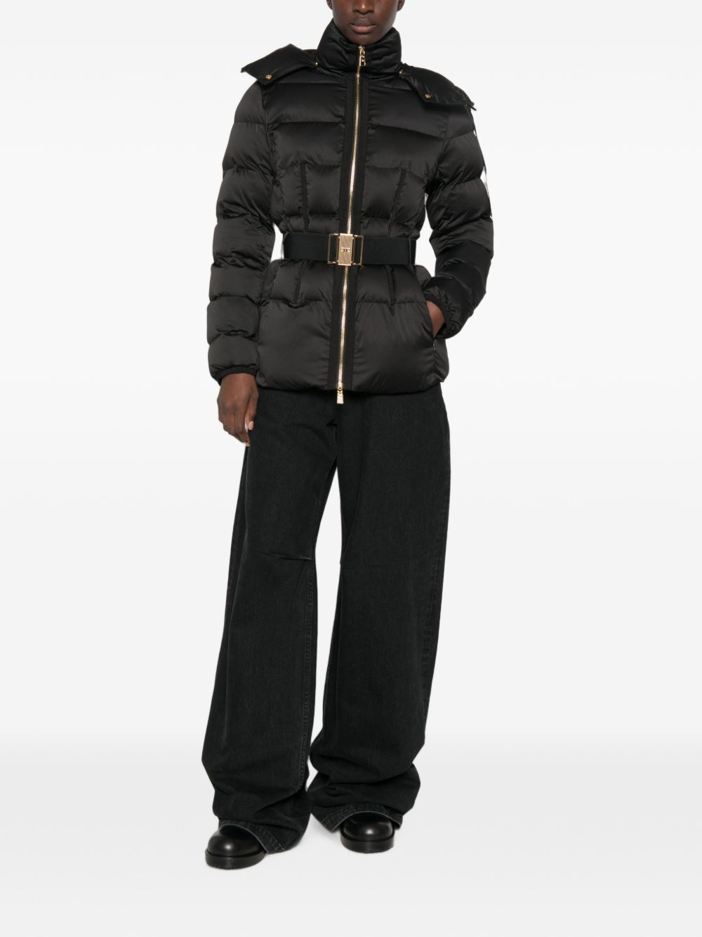 Elisabetta Franchi Coats - BLACK | de118167796dd5d0f6f694b1ba3378bb30f59a2a