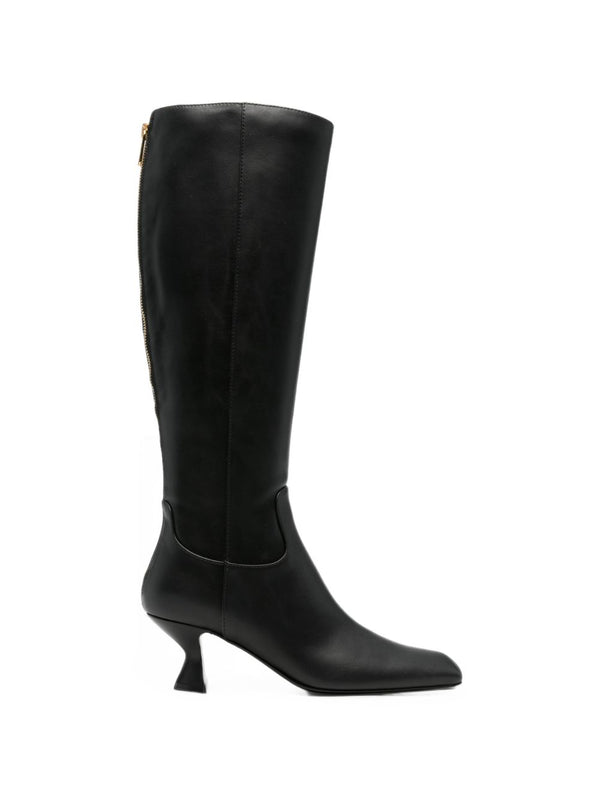 Leather Heel Boots