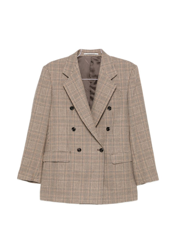 Wool Blend Double-Breasted Jacket