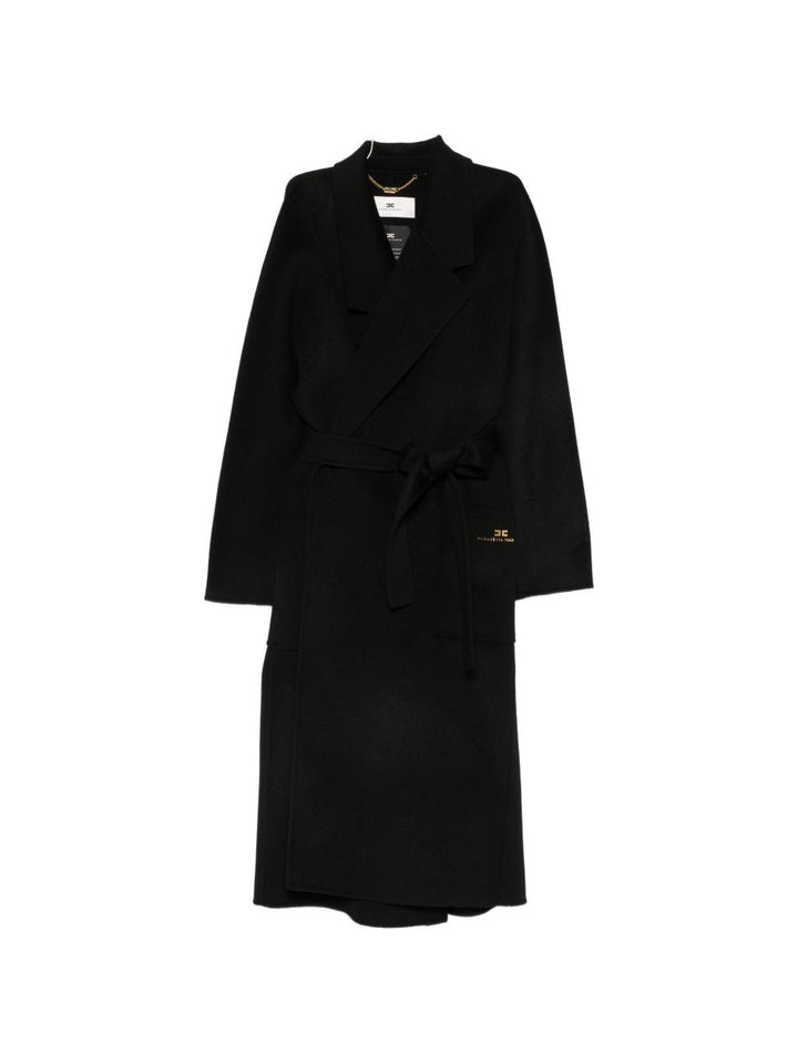 Elisabetta Franchi Coats - BLACK | c3a11d0116b49350b6a2350f39eef915ff16f37b