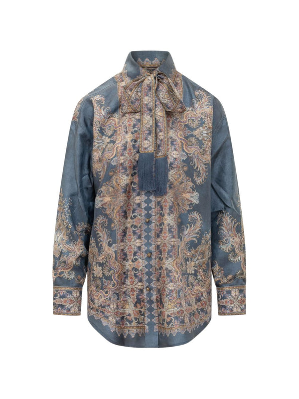 Valiant Printed Silk Shirt