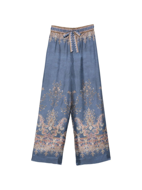 Valiant Printed Silk Trousers