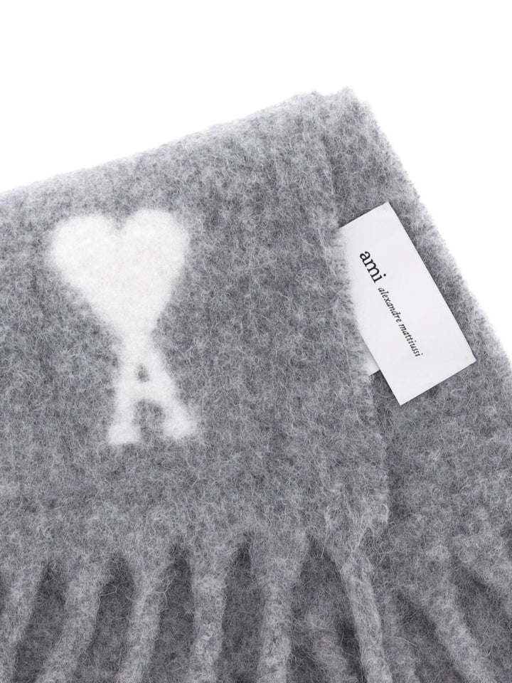 Ami Paris Scarfs - GREY | 231339f675b0c1da556b6114423d53db6326c6db