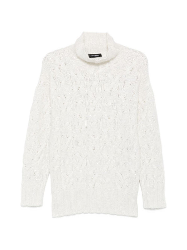 Wool Blend Turtle-Neck Sweater