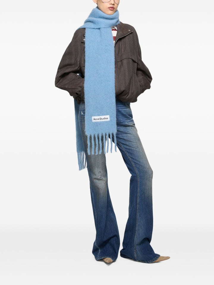 Acne Studios Scarfs - BLUE | dbdac067e98c7bbeb81ed5f55793648020413986