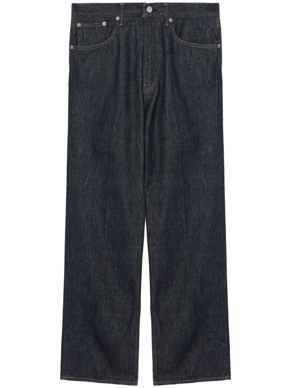 Jean en coton denim torsadé