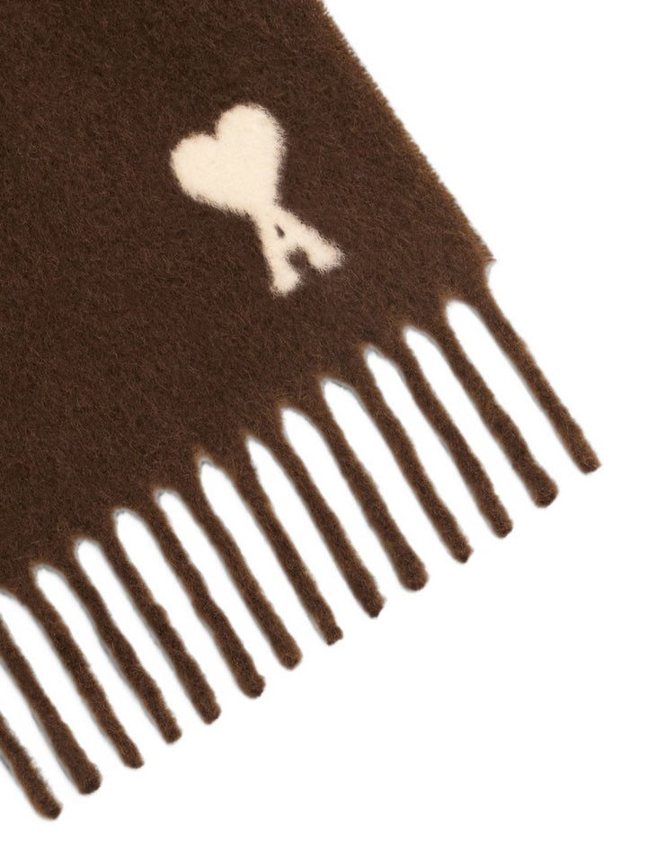 Ami Paris Scarfs - BROWN | f44d43fbc5b1b4daea3299c49a624209209055d1