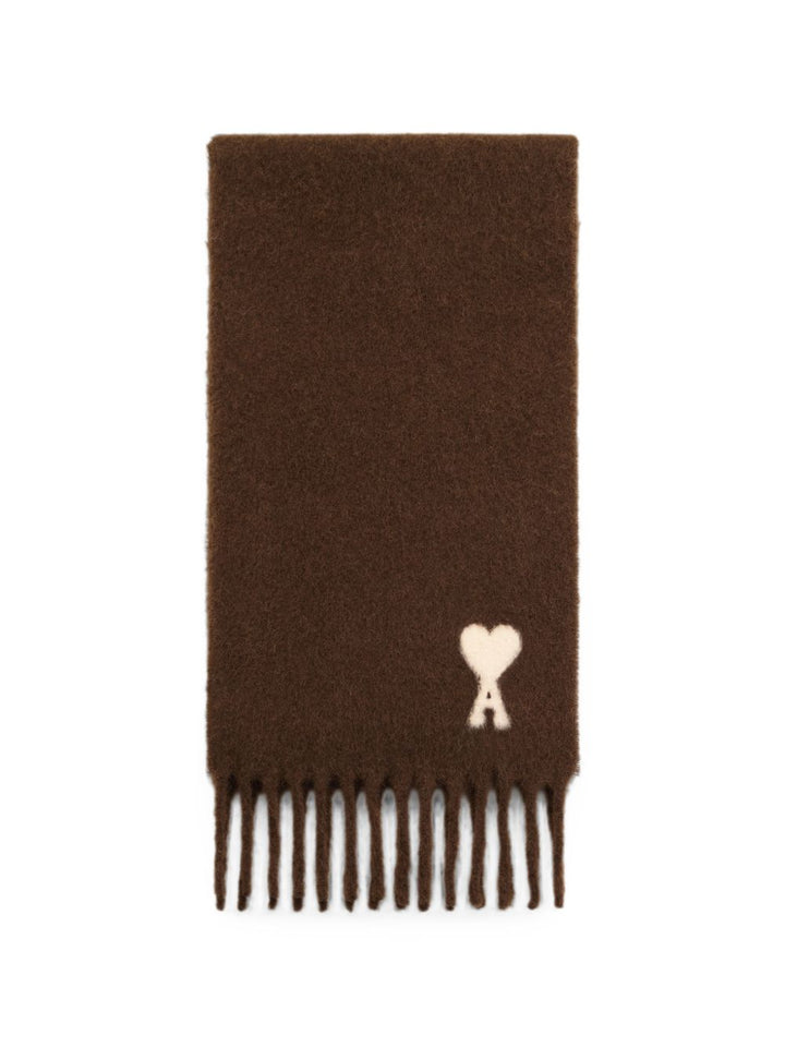 Ami Paris Scarfs - BROWN | 39c1835dd80809557ff9b529e6d2808eeb2892fb