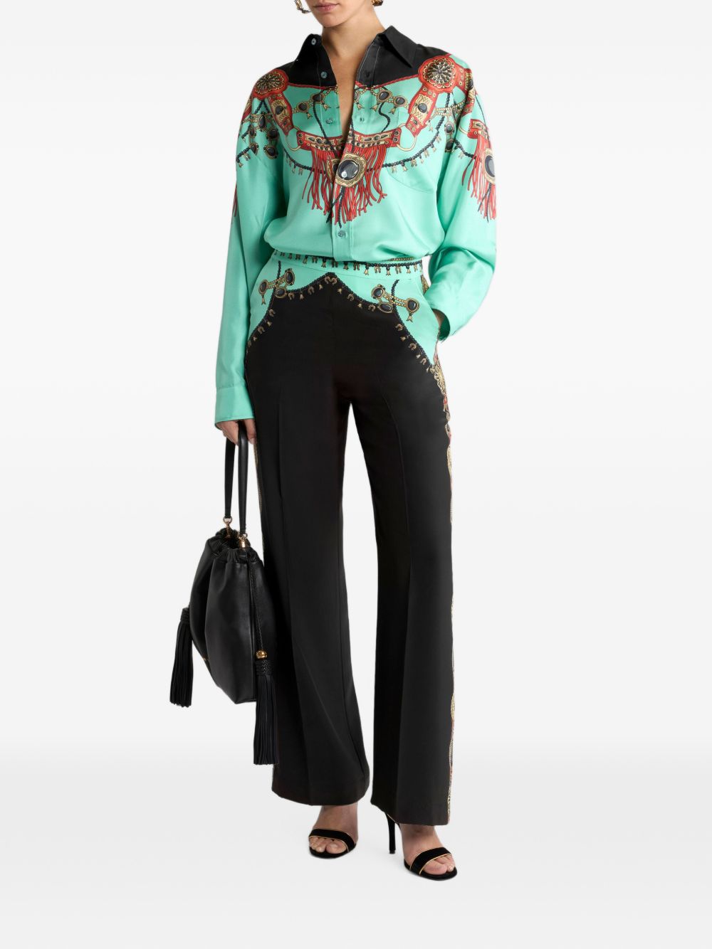 Etro Trousers - BLACK | a91227af465d6b79be3f59bf456f038696723c3a