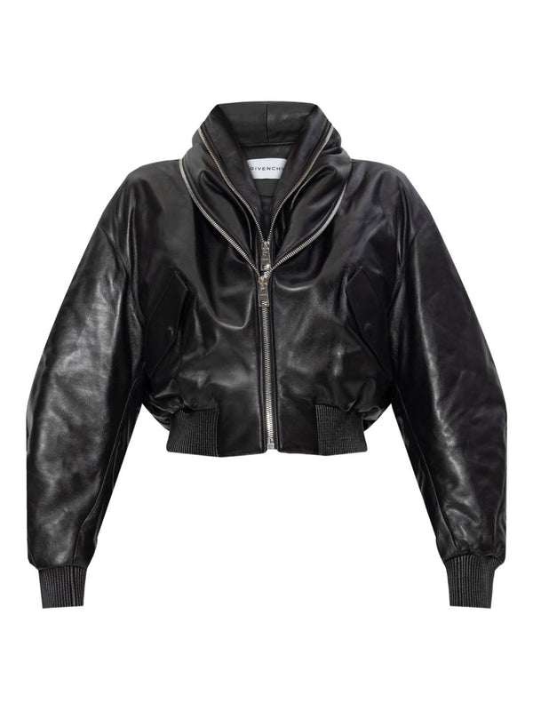 Leather Bomber Jacket