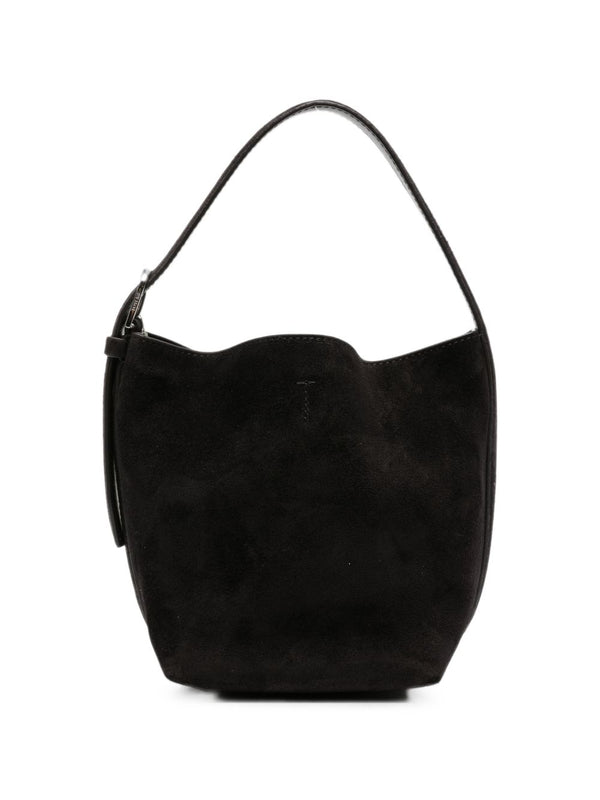 Belted Petite Leather Tote Bag