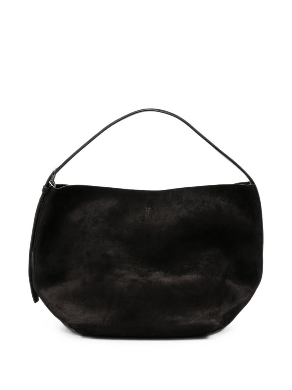 Belted Medium Leather Tote Bag