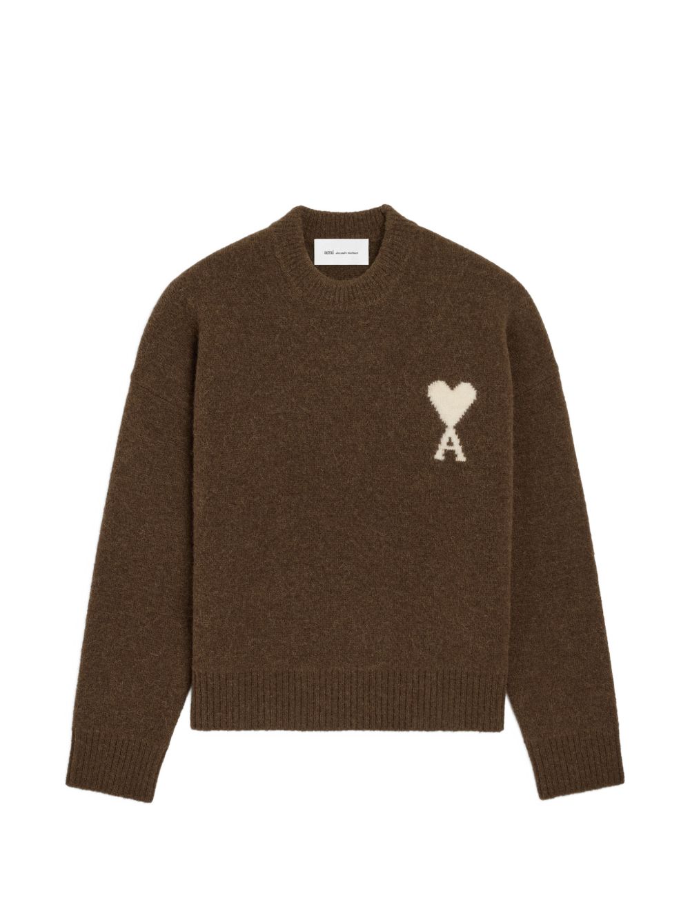 Ami Paris Sweaters - BROWN | 03b27f68aa05c3b2f6c3de55ba8d0a8185229371
