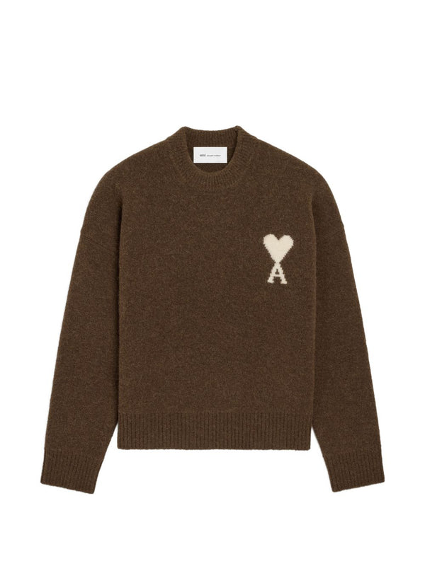 Ami De Coeur Wool Crewneck Sweater