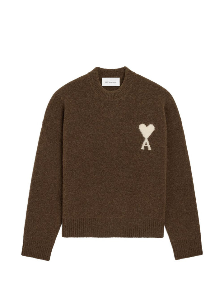 Ami Paris Sweaters - BROWN | 03b27f68aa05c3b2f6c3de55ba8d0a8185229371
