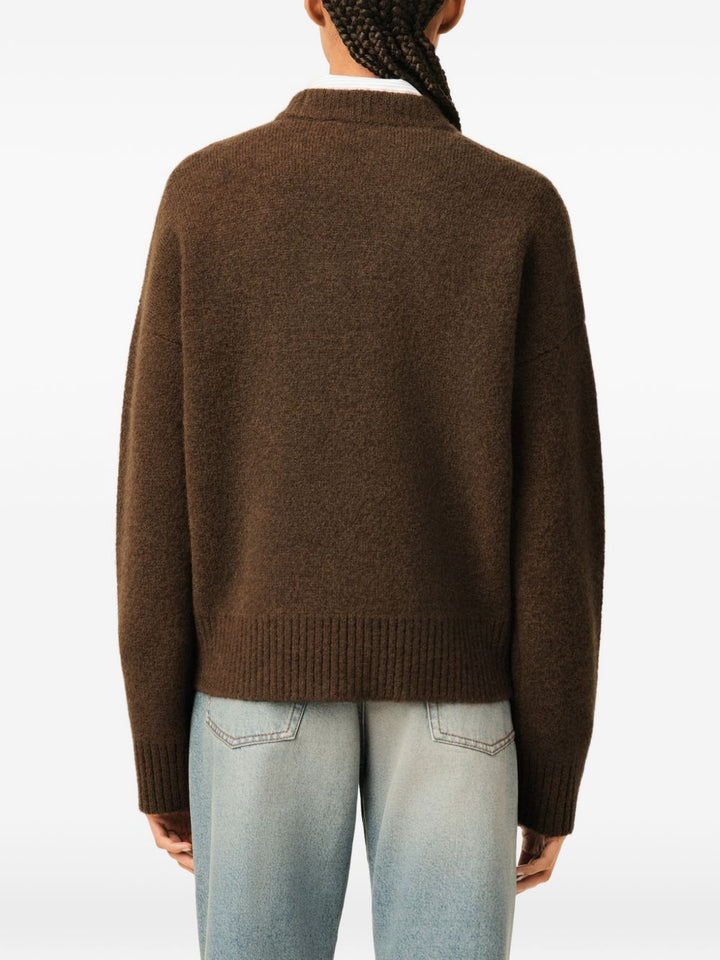 Ami Paris Sweaters - BROWN | f2e46286a49bf2721f5fbcc1dde5654329847be3