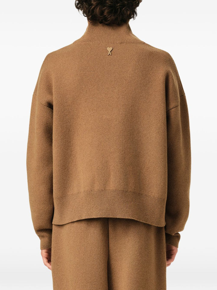 Ami Paris Sweaters - BROWN | 388cec56643d6a9757e1e729699aec2914f764dc