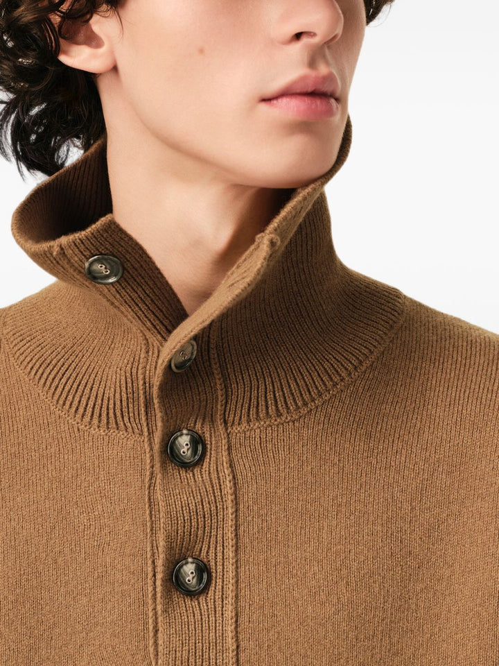 Ami Paris Sweaters - BROWN | 016633835e5c36dda80c648ad67b2e5cafa10a89
