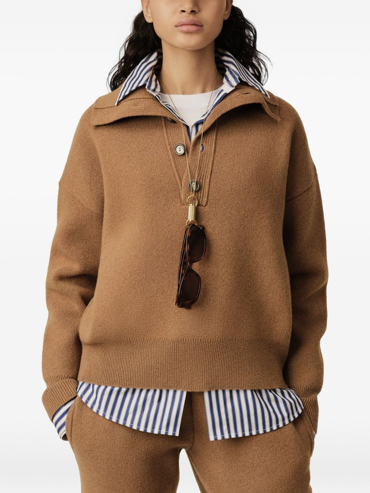 Ami Paris Sweaters - BROWN | 7f15bbe88a084fc11ea329c2dd1222681dbc1fe4