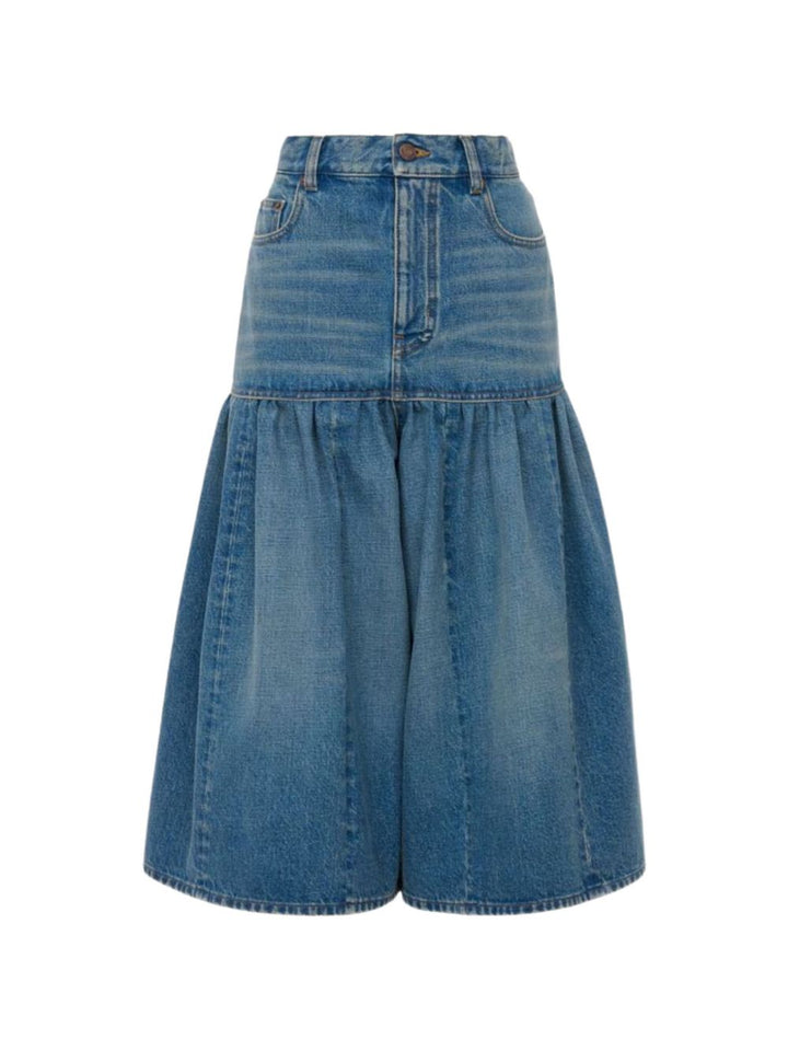 Chloé Baloon Denim Bermuda Shorts