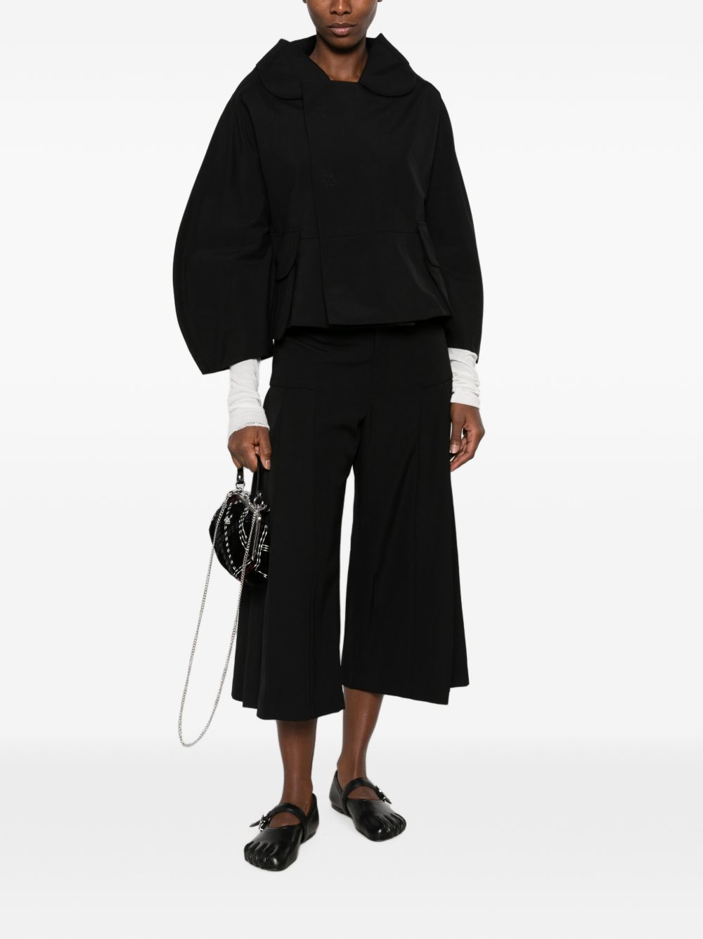 Comme Comme Trousers Black
