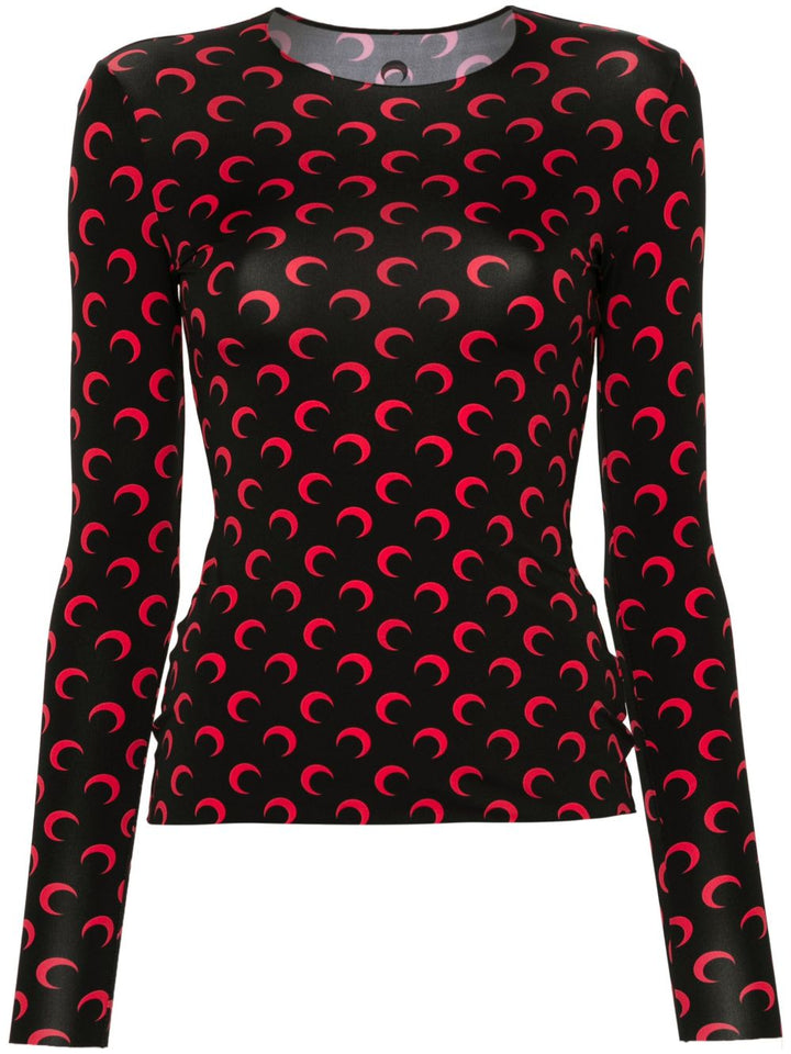 Marine Serre Moon Print Top