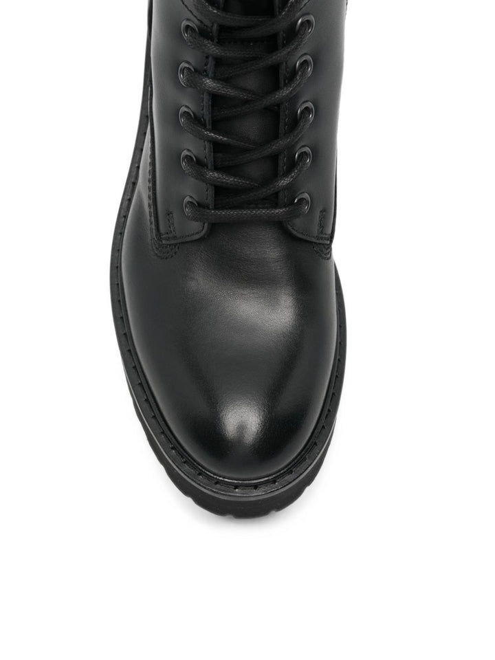 Woolrich Leather Biker Boots