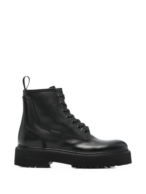 Leather Biker Boots