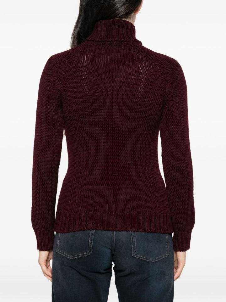 Base Wool Turtle-Neck Sweater