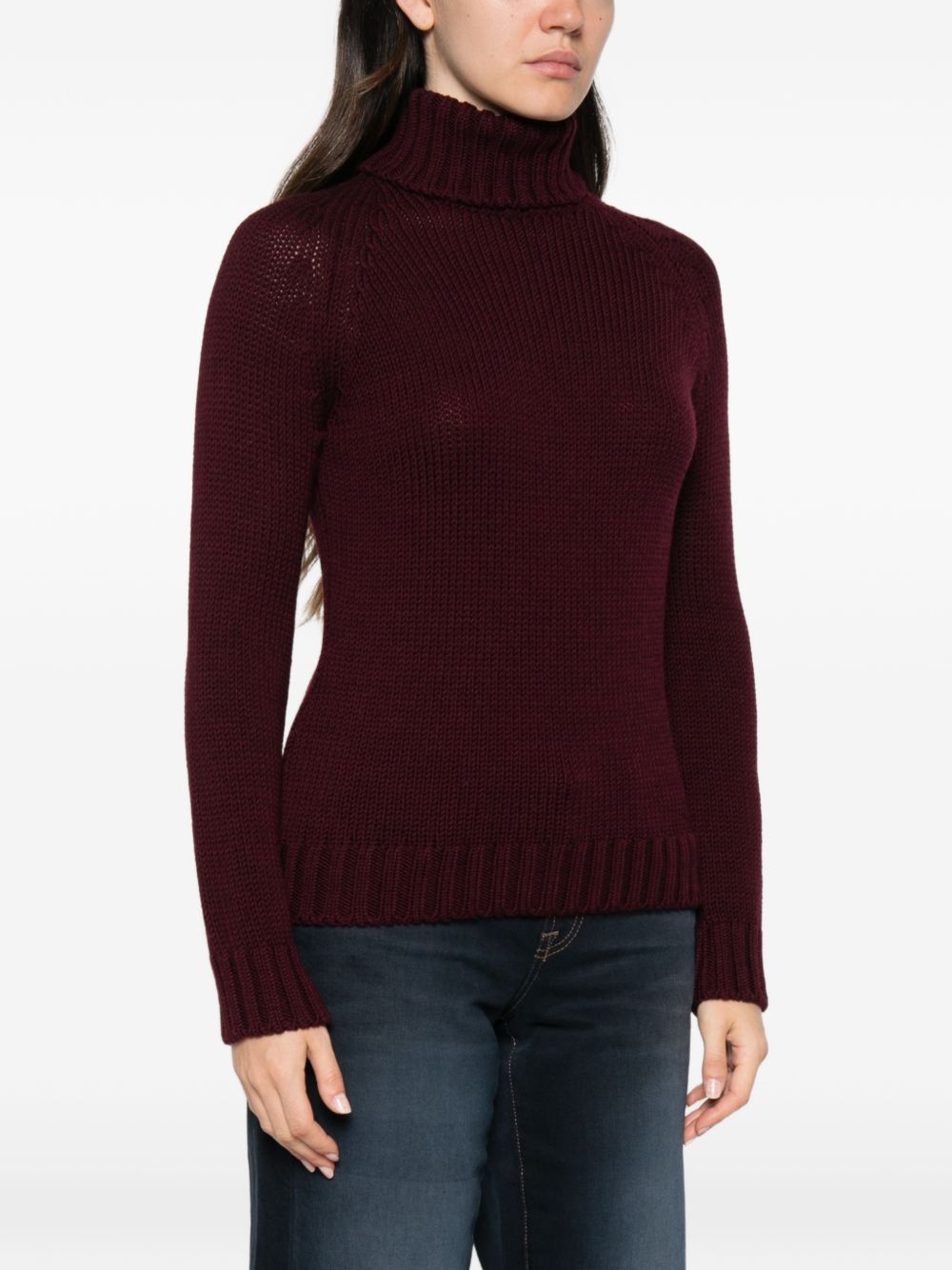 Base Wool Turtle-Neck Sweater