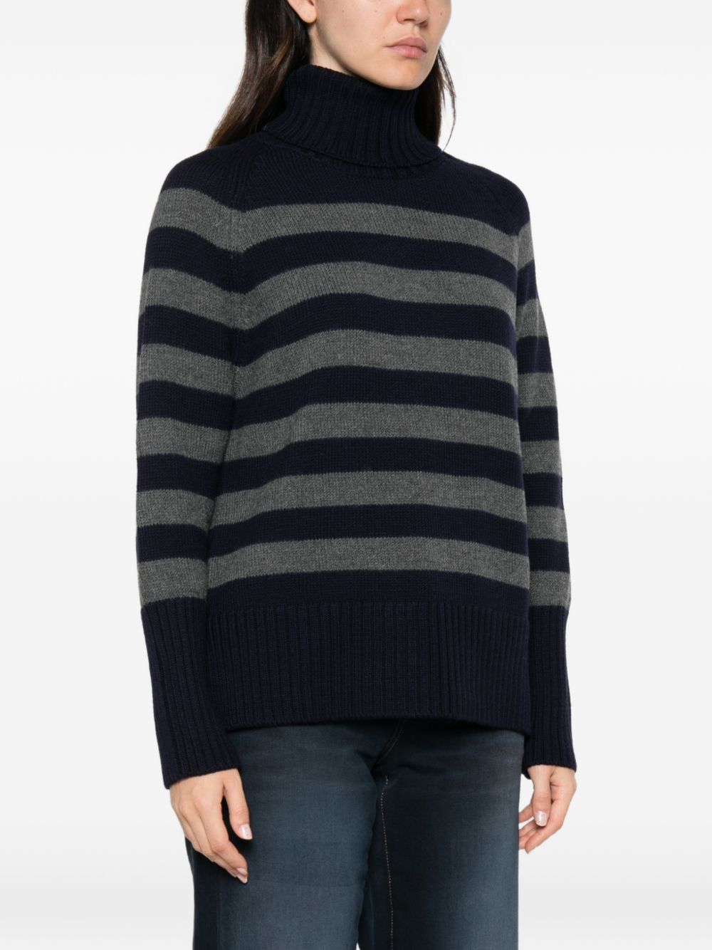 Base Wool Turtle-Neck Sweater