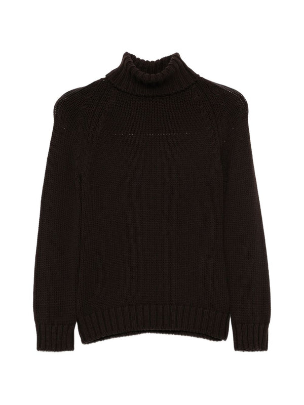 Wool Turtle-Neck Sweater