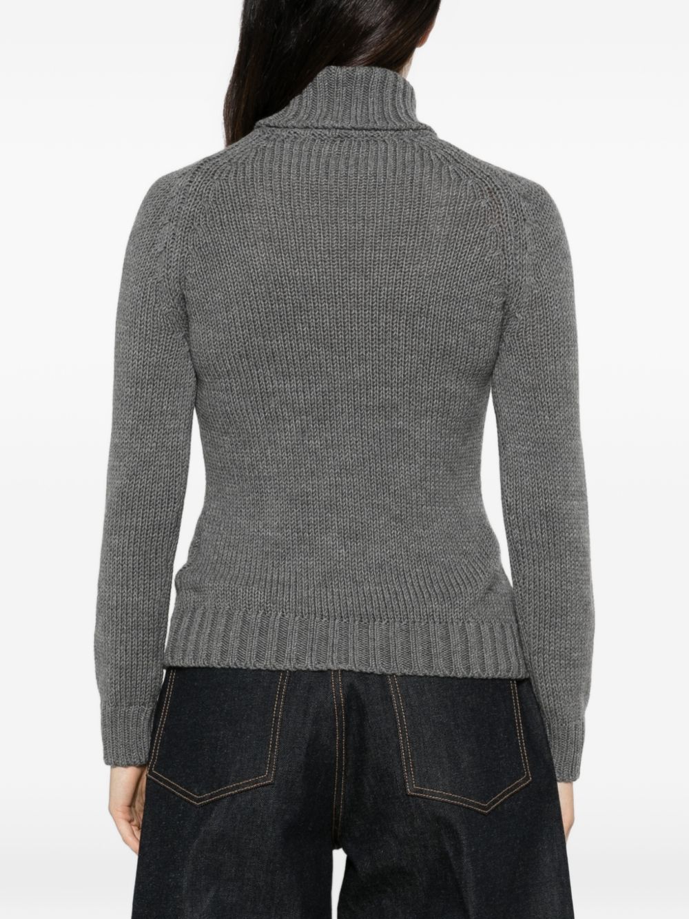 Base Wool Turtle-Neck Sweater