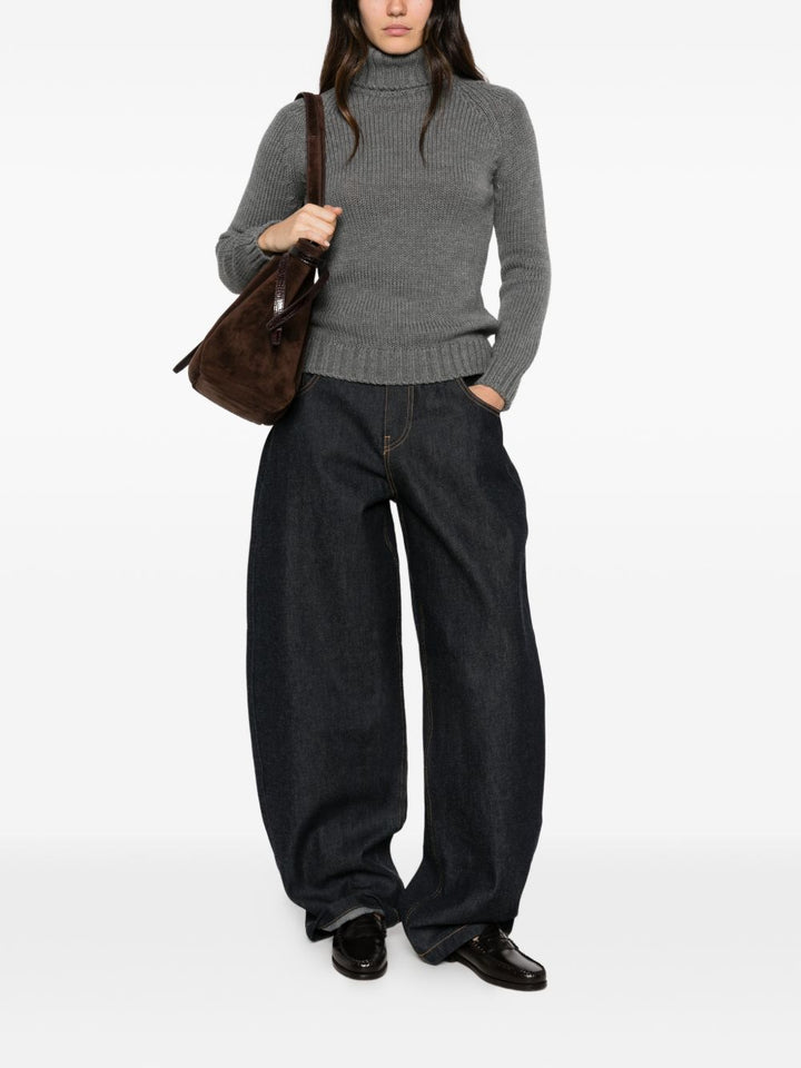 Base Wool Turtle-Neck Sweater
