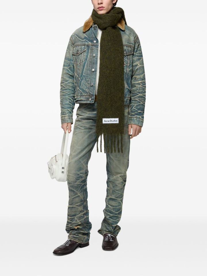 Acne Studios Scarfs - GREEN | f309e0fc68c79ab1a92aacc30835890f63e29a31