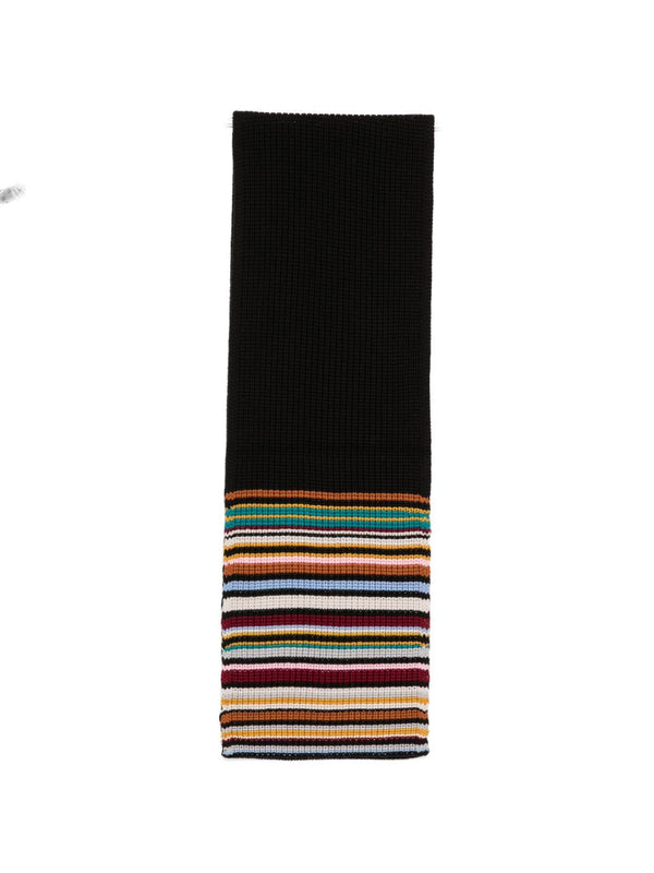 Signature Stripe Wool Scarf