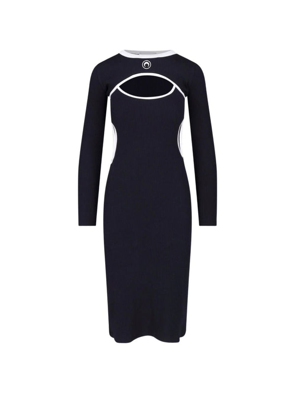 Moon Cutout Midi Dress