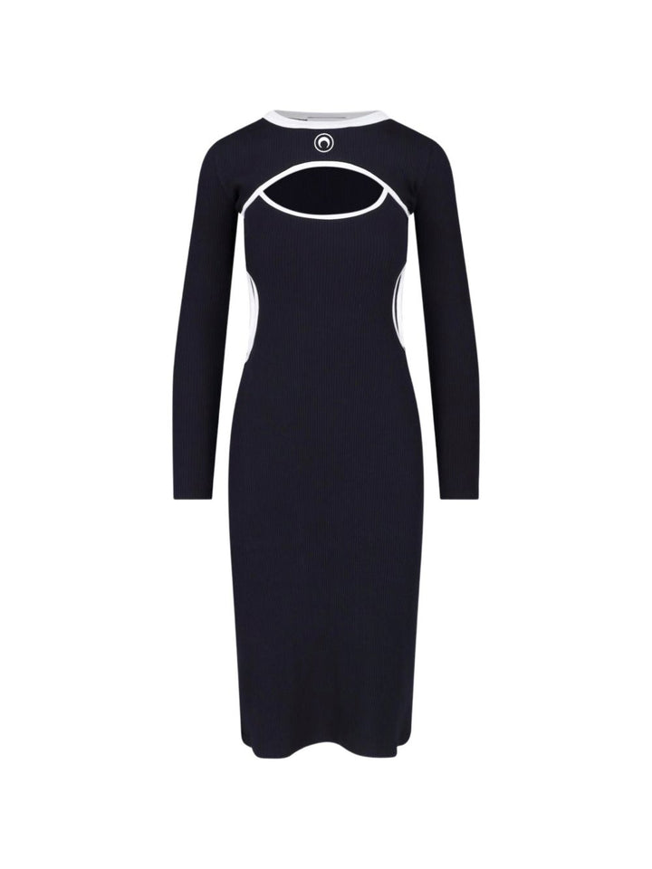 Marine Serre Dresses - BLACK | c15dc692e43a9db43113b6e81f674920a1d4a8ab