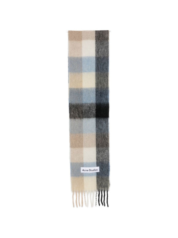 Wool Checked Scarf