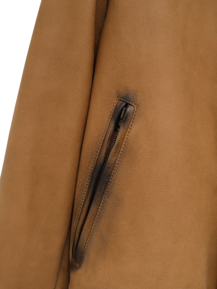Acne Studios Leather Bomber Jacket