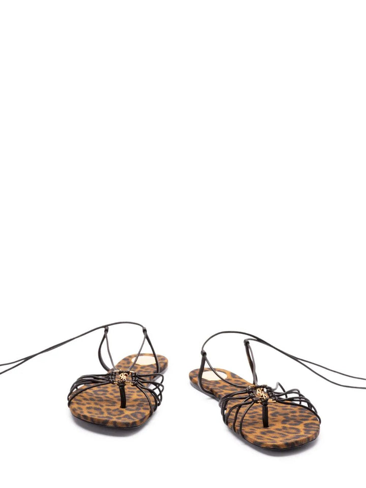 Saint Laurent Paris Sandals - Brown | 8c9314e823b1aa9a229366ac7ff5c514008cb1af